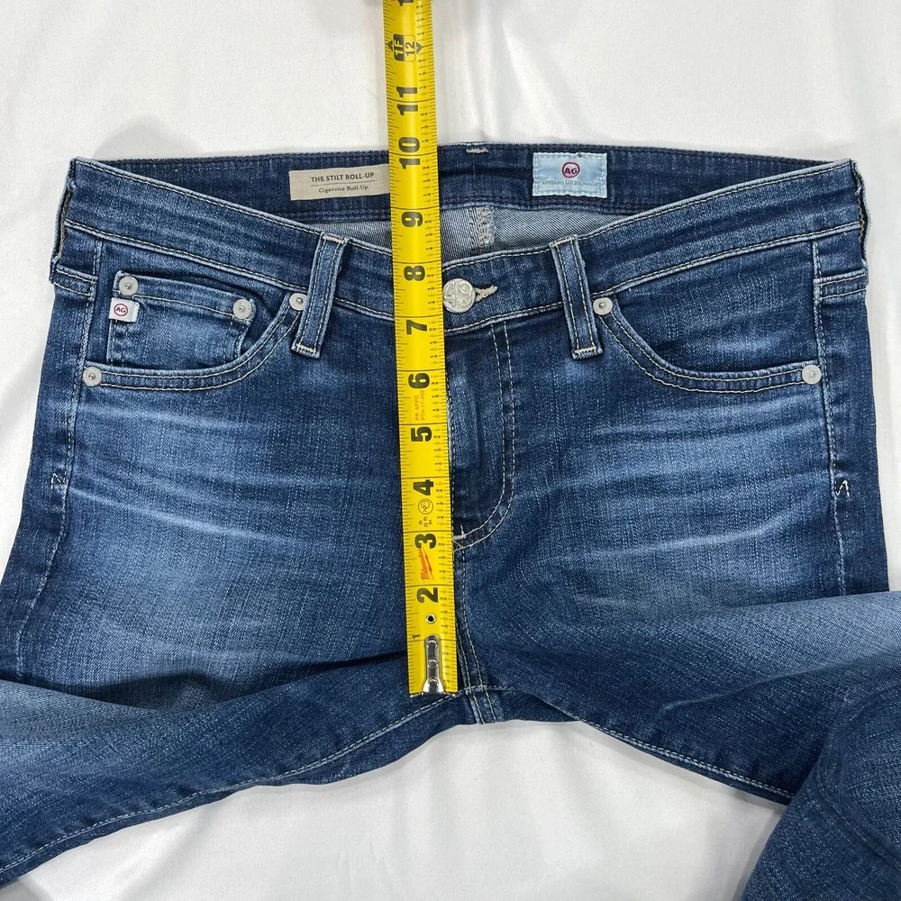 AG Jeans The Stilt Roll Up Cigarette 29x27 Womens 26 Stretch ADRIANO GOLDSCHMIED